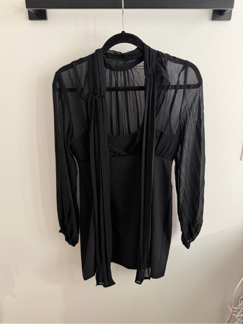 Combination Mini Dress - Picture 3 of 4